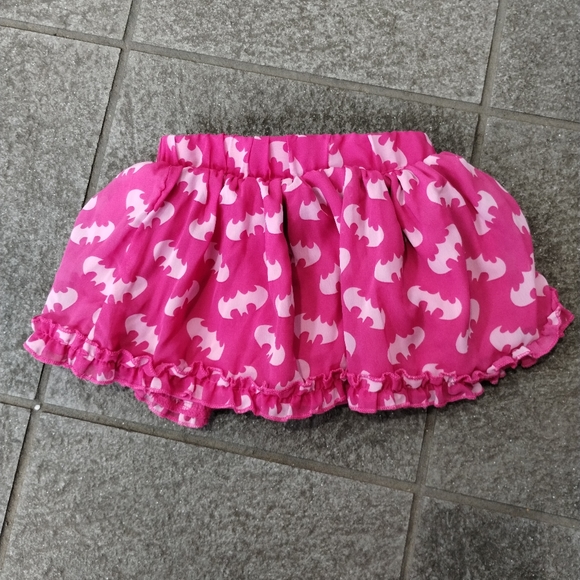 Batman DC comics Girl 3T Pink Flowy Tulle Tutu Layered Skirt - Picture 3 of 13